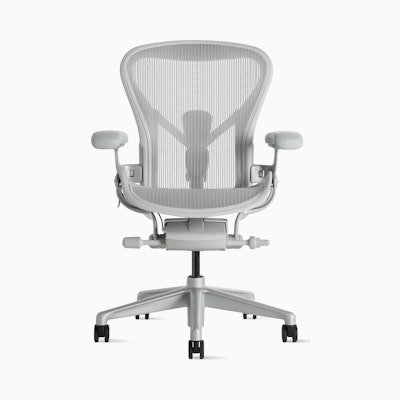 Herman Miller Aeron Chair Mineral White / Size B / Nylon