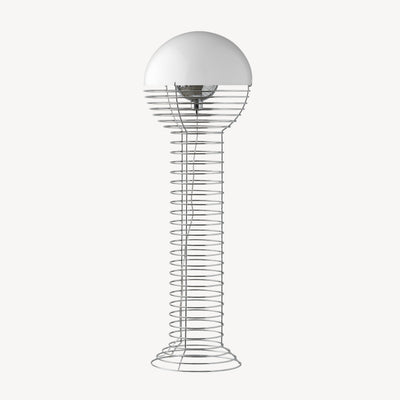 Verpan Wire Floor Lamp Ø40 w. white shade White